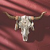 Desert Skull Wall Clock